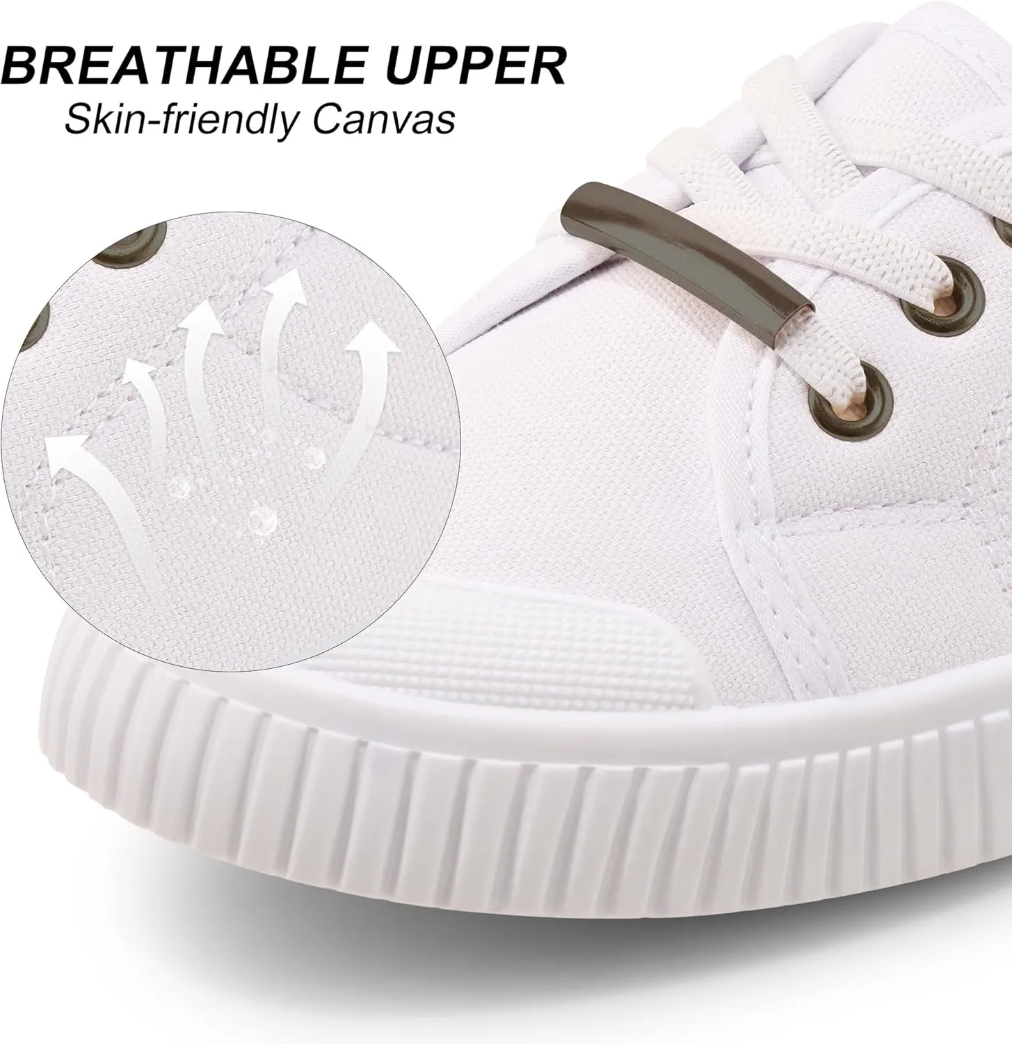 Harvest Land Womens Canvas Low Top Sneakers Slip on Shoes for Women Fashion Walking Sneakers