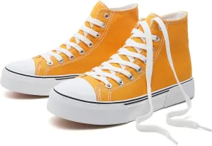 hash bubbie Unisex Fashion High top Sneakers Womens Classic High Tops Canvas Shoes Casual Tennis Shoes for Men