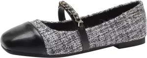 Hee grand Flats for Women, Mary Jane Shoes for Women, Women's Flats, Comfortable Flats Shoes Women, Womens Ballet Flats with Straps, Low Heel Dress Shoes,Womens Flats