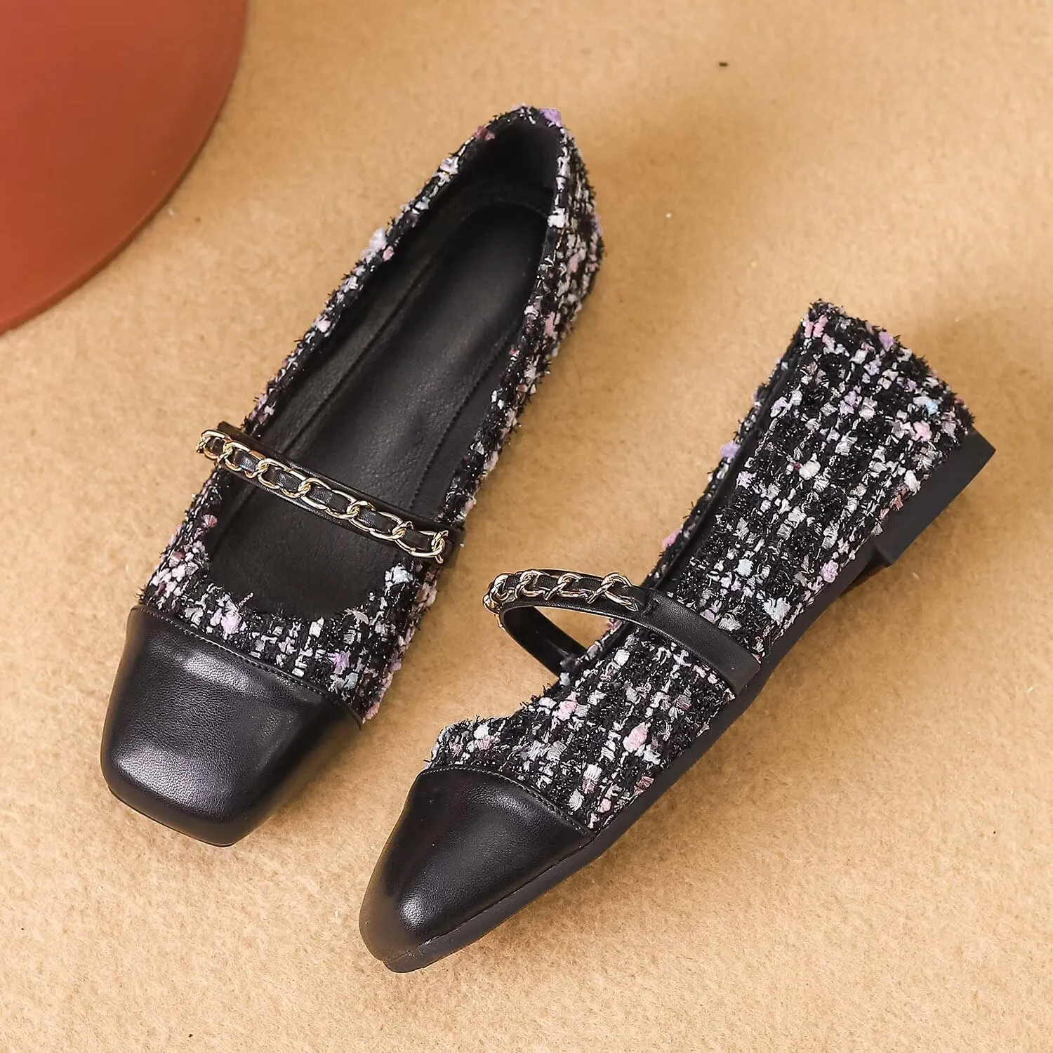 Hee grand Flats for Women, Mary Jane Shoes for Women, Women's Flats, Comfortable Flats Shoes Women, Womens Ballet Flats with Straps, Low Heel Dress Shoes,Womens Flats