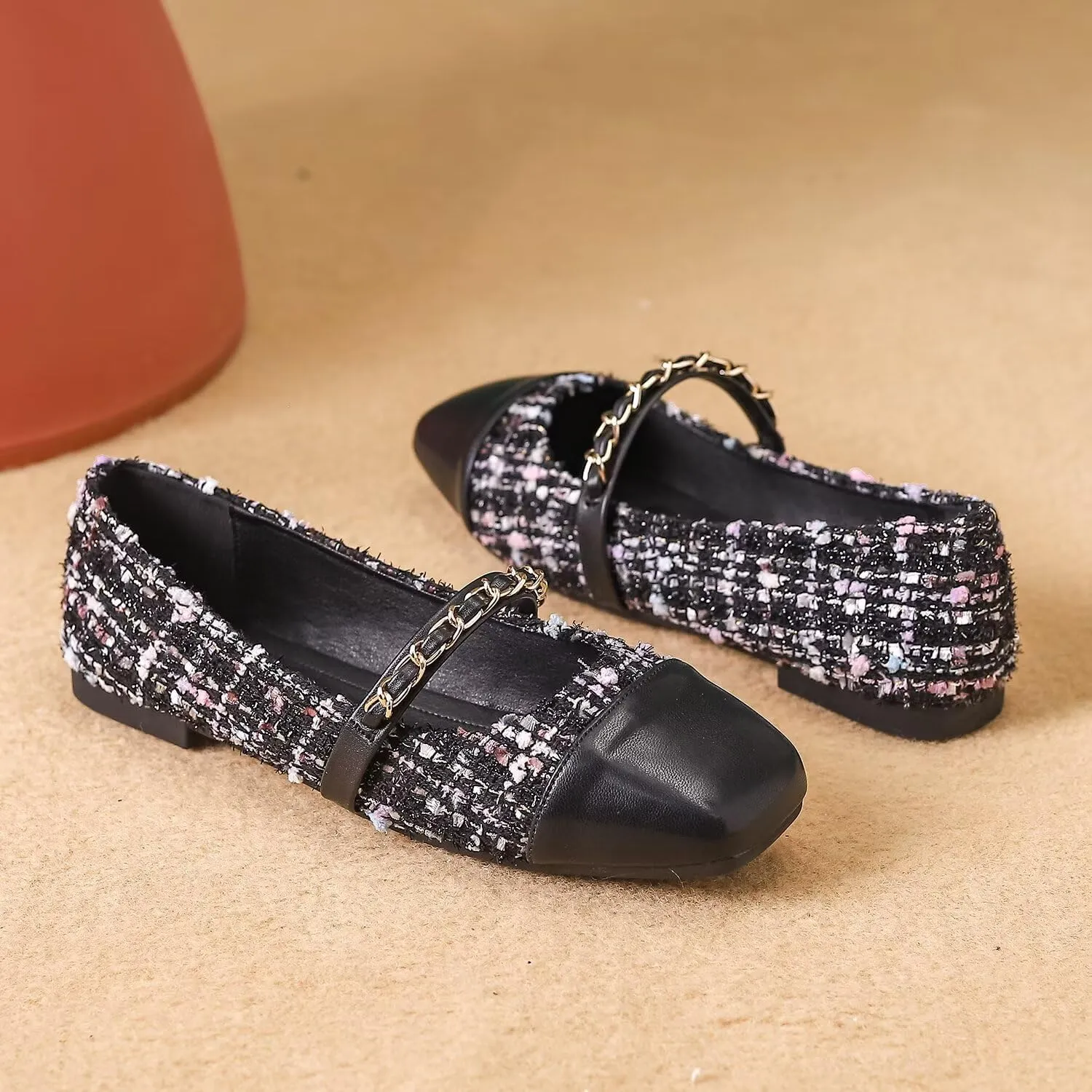 Hee grand Flats for Women, Mary Jane Shoes for Women, Women's Flats, Comfortable Flats Shoes Women, Womens Ballet Flats with Straps, Low Heel Dress Shoes,Womens Flats