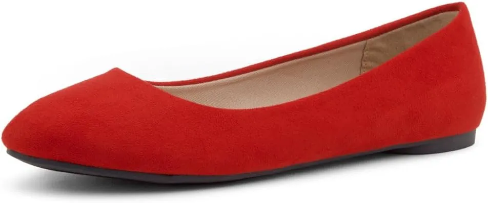 Herstyle Ever Memory Women's Ballet Flats Dressy Flat Shoes Almond Toe Ballerina Comfortable Slip-On Casual Flats for Daily Wear Work Office and Party