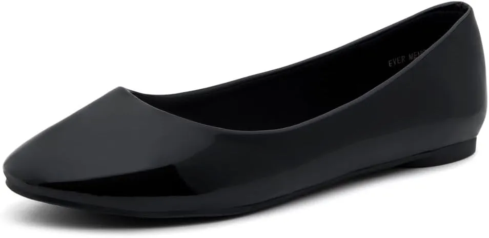 Herstyle Ever Memory Women's Ballet Flats Dressy Flat Shoes Almond Toe Ballerina Comfortable Slip-On Casual Flats for Daily Wear Work Office and Party