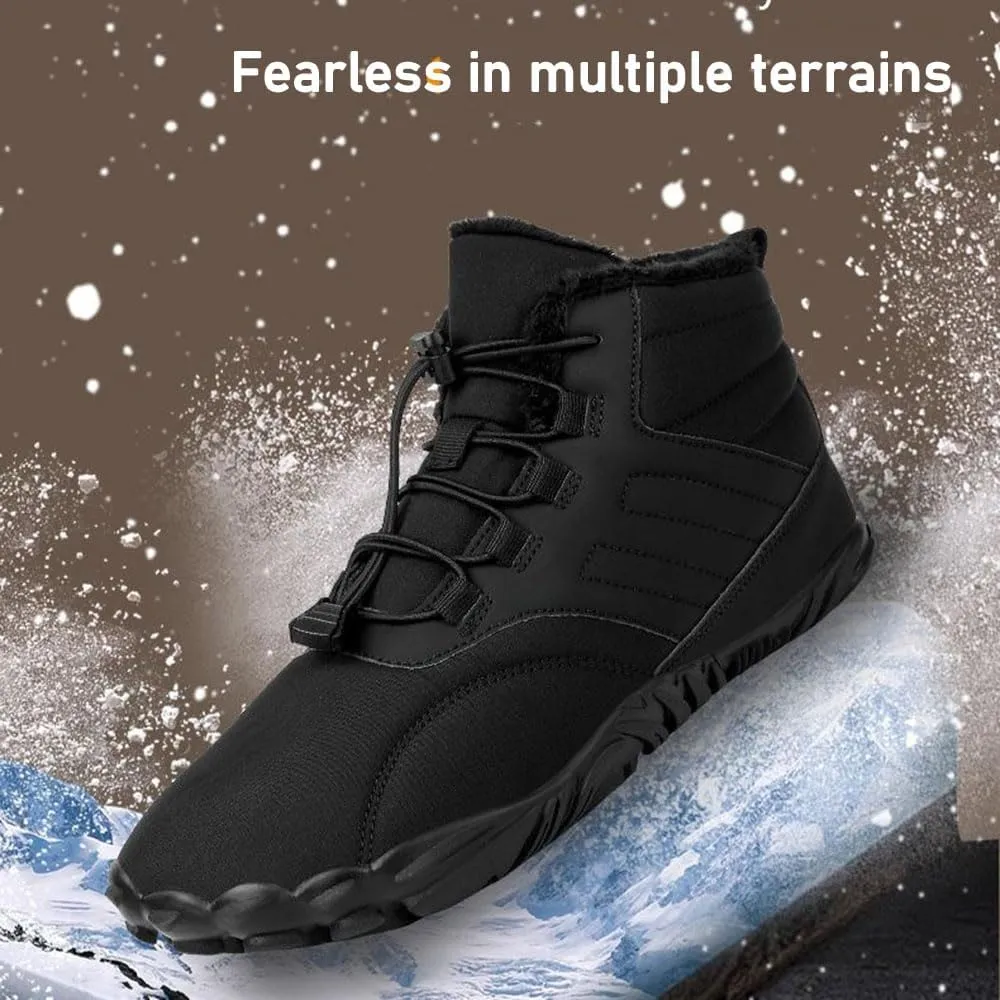 Hike Winter Footwear Barefoot Womens, Walking Hiking Winter Barefoot Shoes Women, Barefoot Shoes Men Women Waterproof Wide Toe Box Boots