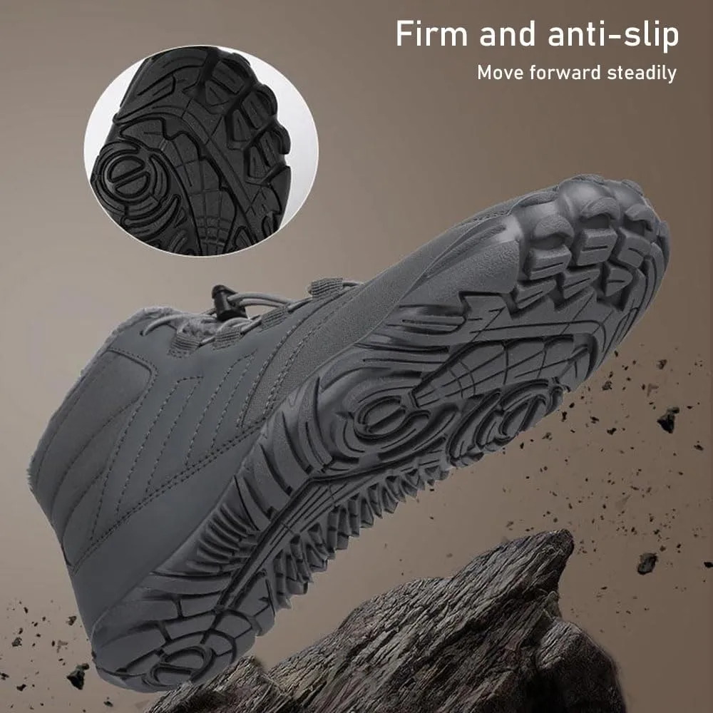 Hike Winter Footwear Barefoot Womens, Walking Hiking Winter Barefoot Shoes Women, Barefoot Shoes Men Women Waterproof Wide Toe Box Boots