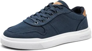 HOBIBEAR Men's Canvas Shoes Classic Low Top Sneakers Casual Walking Shoes