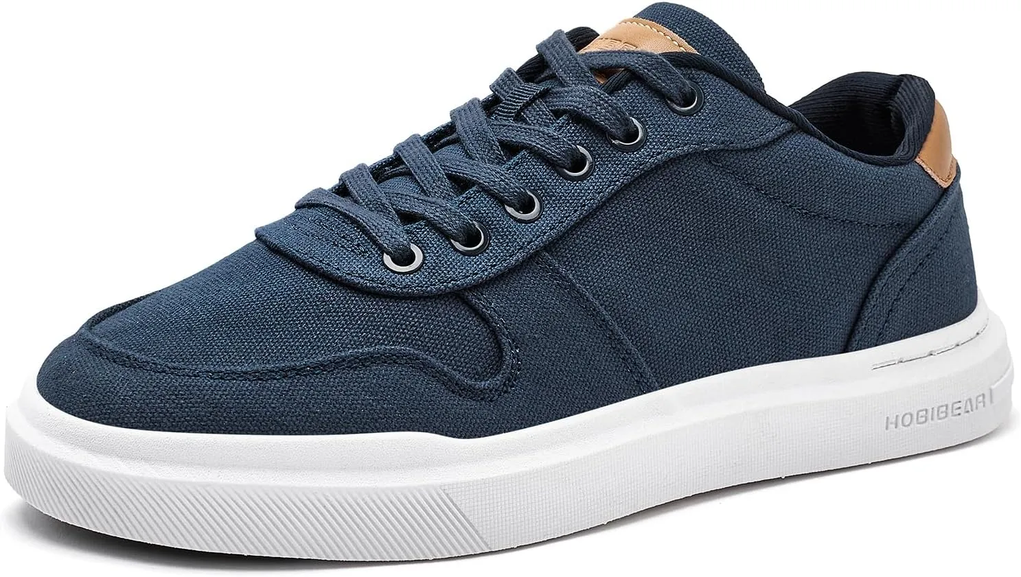 HOBIBEAR Men's Canvas Shoes Classic Low Top Sneakers Casual Walking Shoes