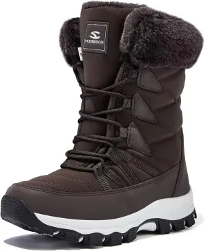 HOBIBEAR Women's Waterproof Winter Snow Boots Lightweight Anti-Slip Warm Outdoor Mid-Calf Booties