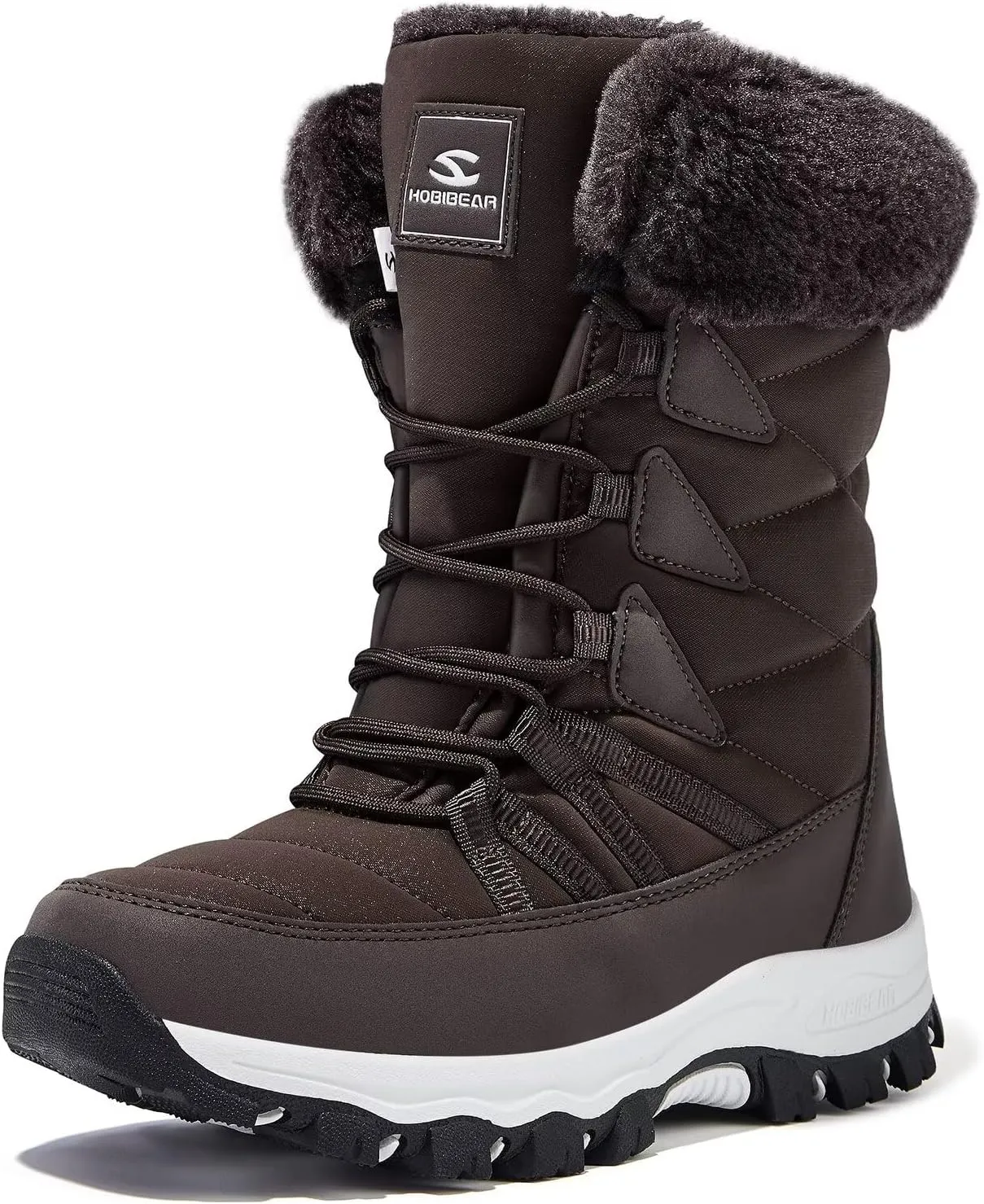 HOBIBEAR Women's Waterproof Winter Snow Boots Lightweight Anti-Slip Warm Outdoor Mid-Calf Booties