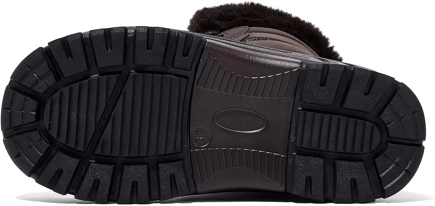 HOBIBEAR Women's Waterproof Winter Snow Boots Lightweight Anti-Slip Warm Outdoor Mid-Calf Booties