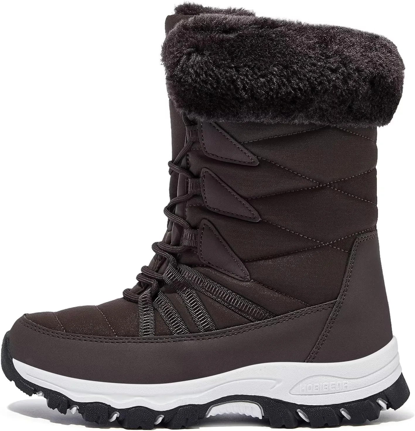 HOBIBEAR Women's Waterproof Winter Snow Boots Lightweight Anti-Slip Warm Outdoor Mid-Calf Booties