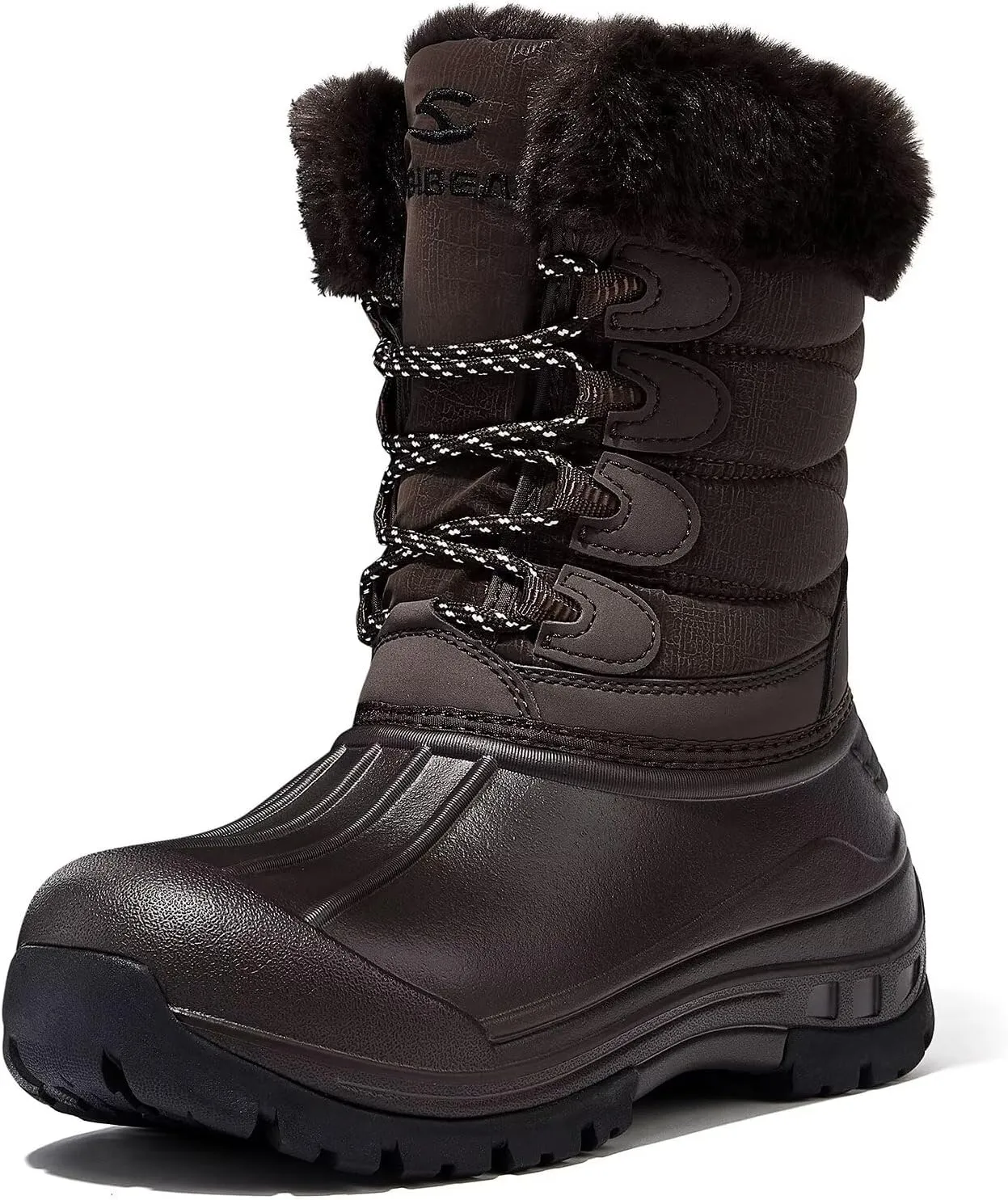 HOBIBEAR Women's Waterproof Winter Snow Boots Lightweight Anti-Slip Warm Outdoor Mid-Calf Booties