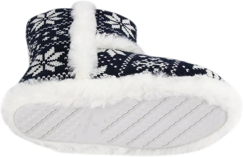 Home Slipper Women's Cute Fun Fuzzy Pom Pom Bedroom Booties Slippers Indoor Boots Slippers