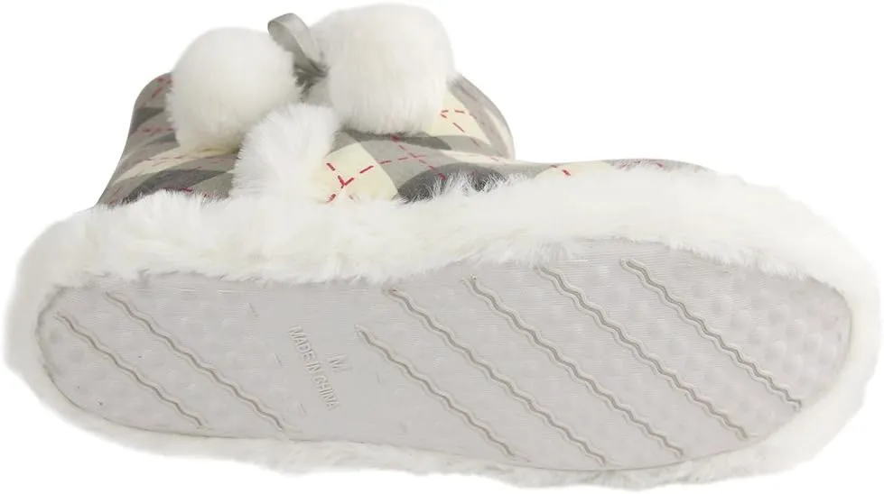 Home Slipper Women's Cute Fun Fuzzy Pom Pom Bedroom Booties Slippers Indoor Boots Slippers