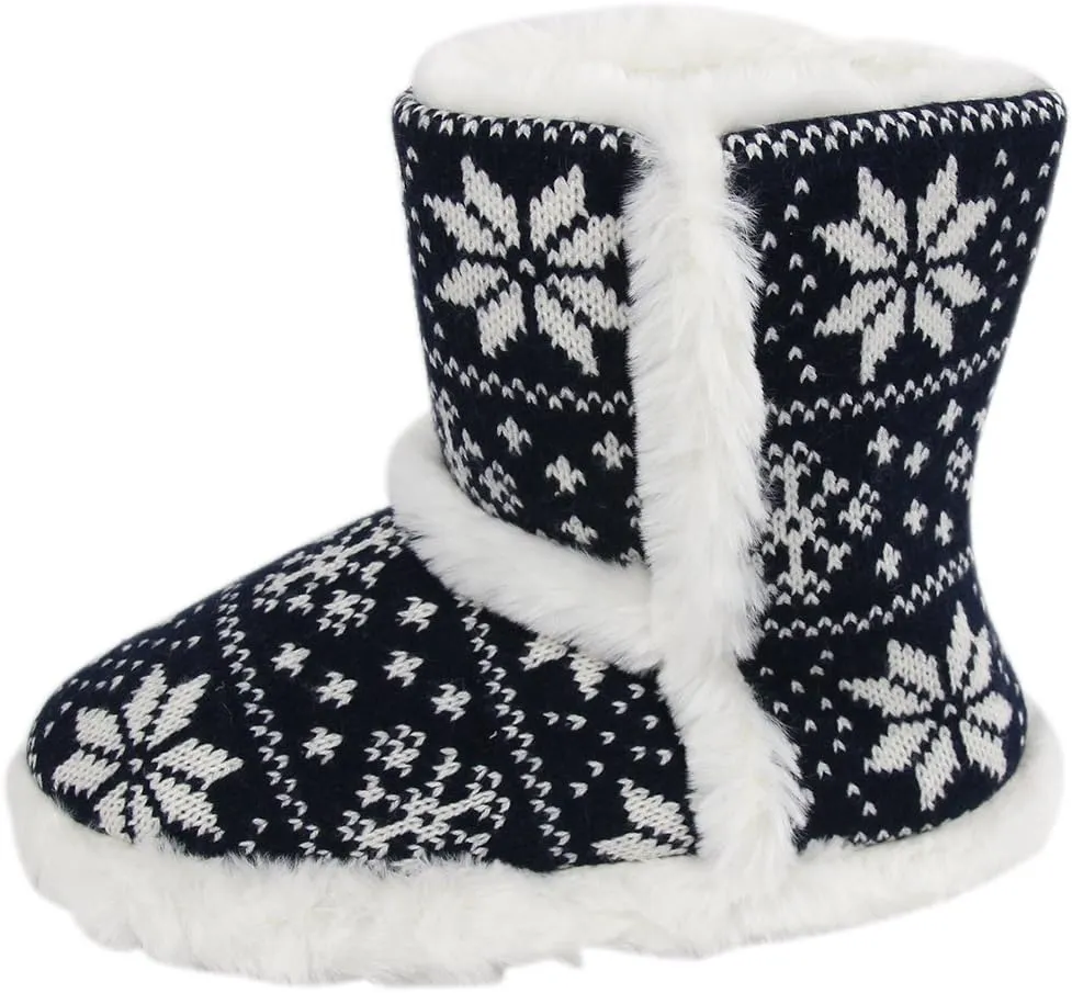 Home Slipper Women's Cute Fun Fuzzy Pom Pom Bedroom Booties Slippers Indoor Boots Slippers