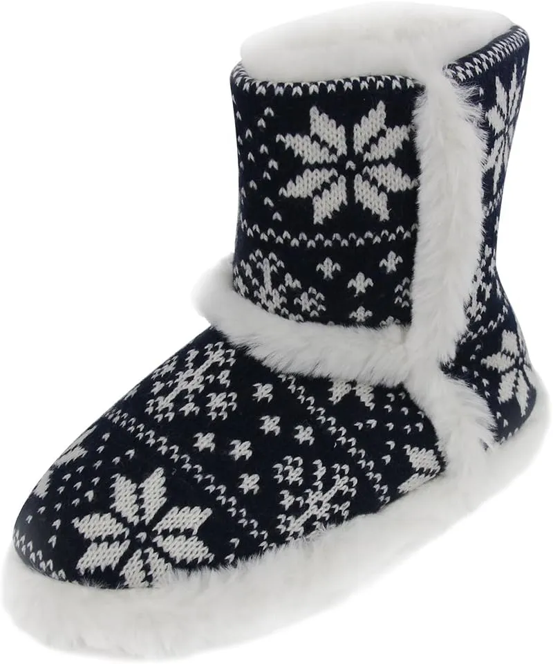 Home Slipper Women's Cute Fun Fuzzy Pom Pom Bedroom Booties Slippers Indoor Boots Slippers
