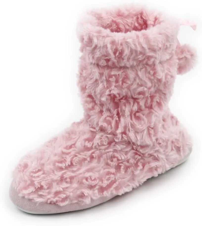 Home Slipper Women's Soft Plush Warm Indoor House Slipper Boots Shoes