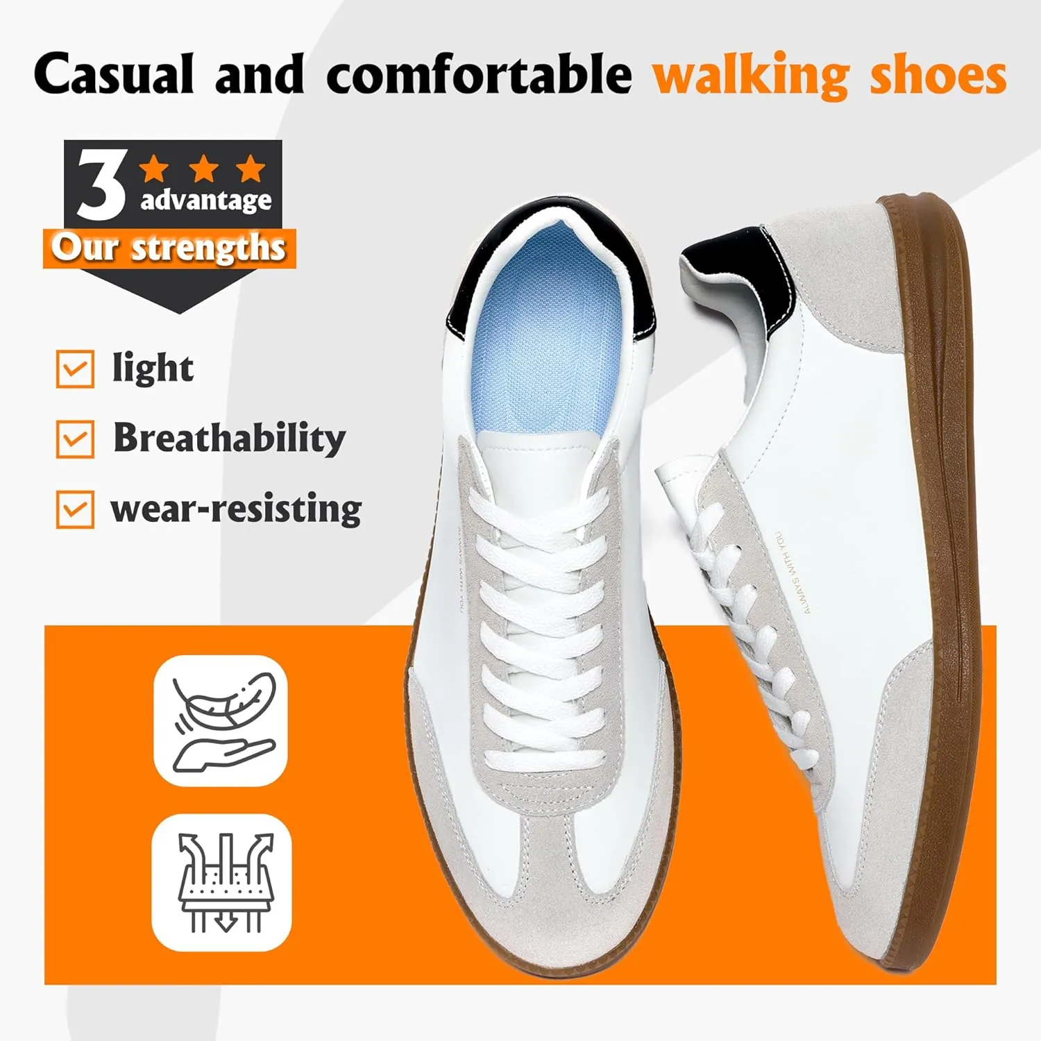 Hopelong Tennis Shoes Retro Leather Trainers Skateboarding Sneakers Shoes Casual Fashion Sneaker Lightweight for Women Men