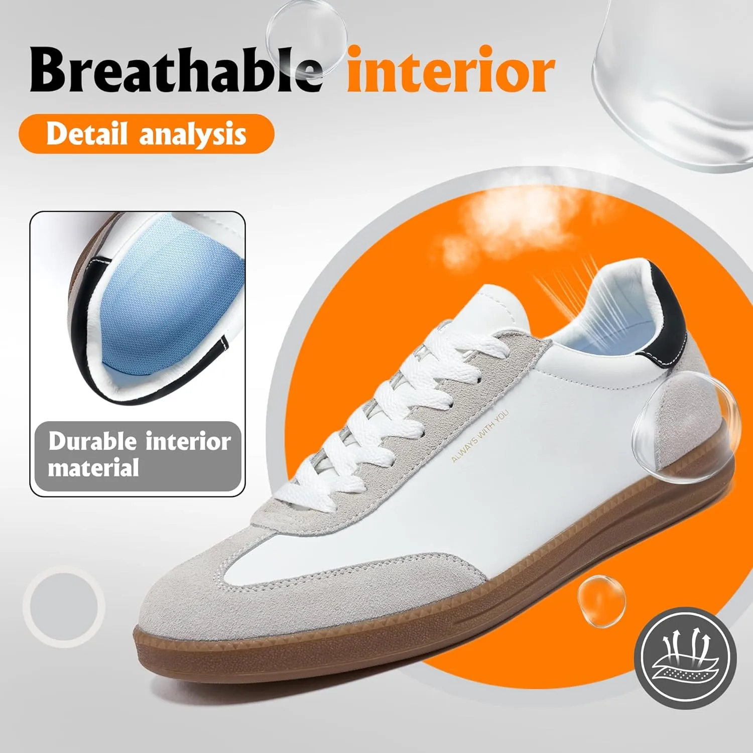 Hopelong Tennis Shoes Retro Leather Trainers Skateboarding Sneakers Shoes Casual Fashion Sneaker Lightweight for Women Men