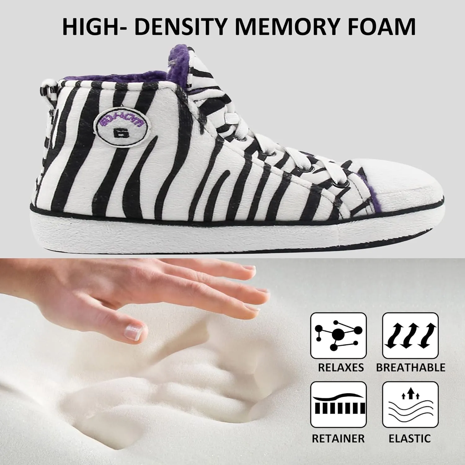 House Sneaker Slippers for Men Warm Winter Funny Cozy Indoor Sneakers Slipper Shoes Boys