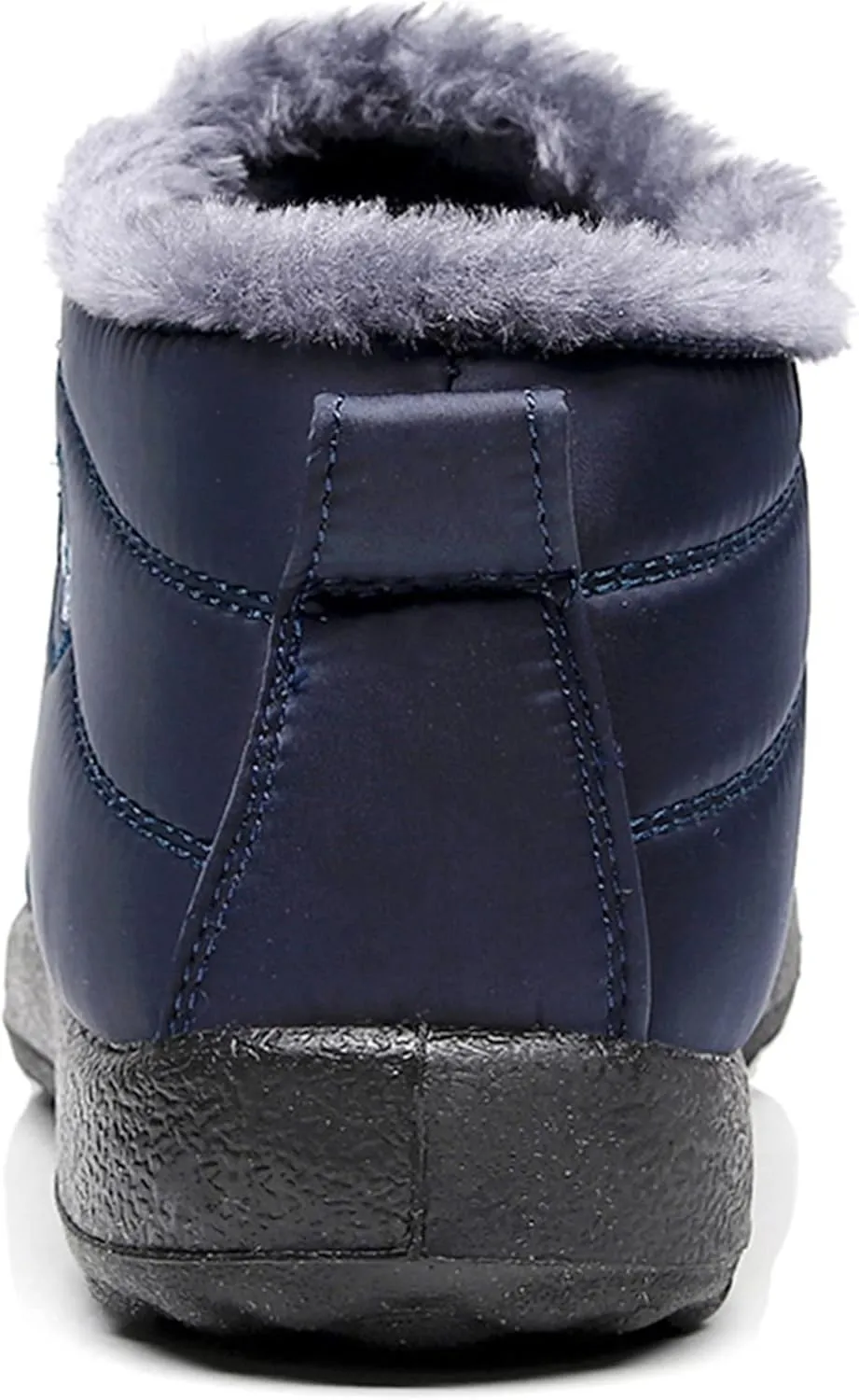 INEELUYI Men Women Winter Boots Outdoor Warm Fur Lined Slip On Sneakers Anti-Slip Waterproof Snow Boots