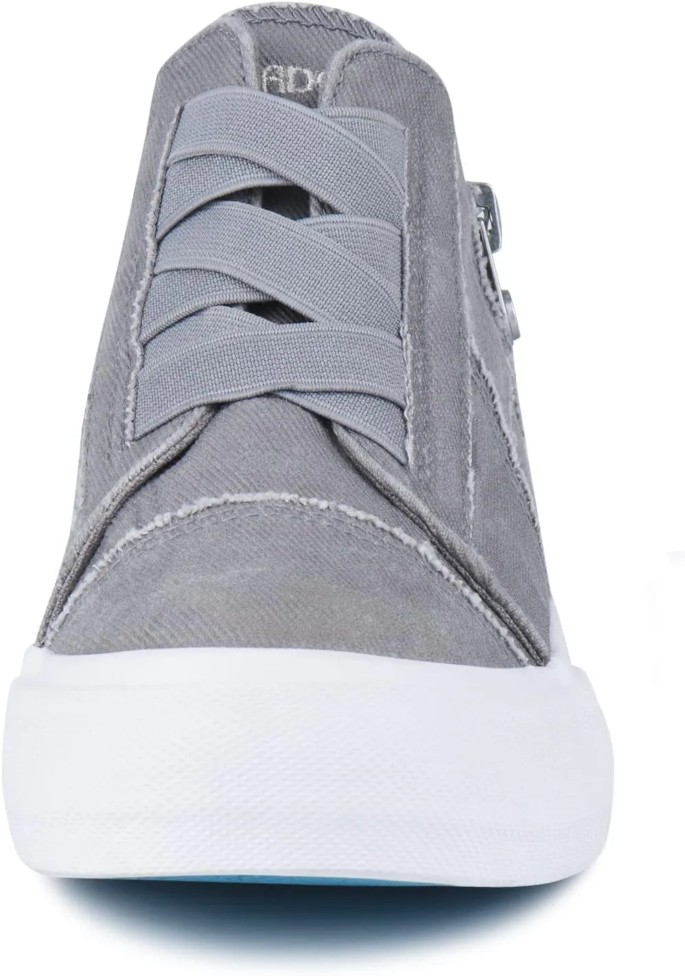 JENN ARDOR Women's Fashion Sneakers Hidden Wedges High Top Zipper Lace Up Platform Sneakers Ladies Walking Casual Canvas Slip On Comfortable Shoes