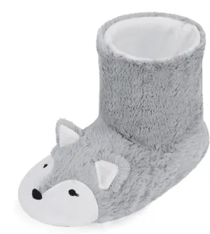 JIAHG Womens Winter Warm Booties Slippers Cute Fox Plush Fleece Boots House Shoes Ladies Girls Non-Slip Ankle Boots Soft Cozy Mules Footwear with Anti-Skid Sole