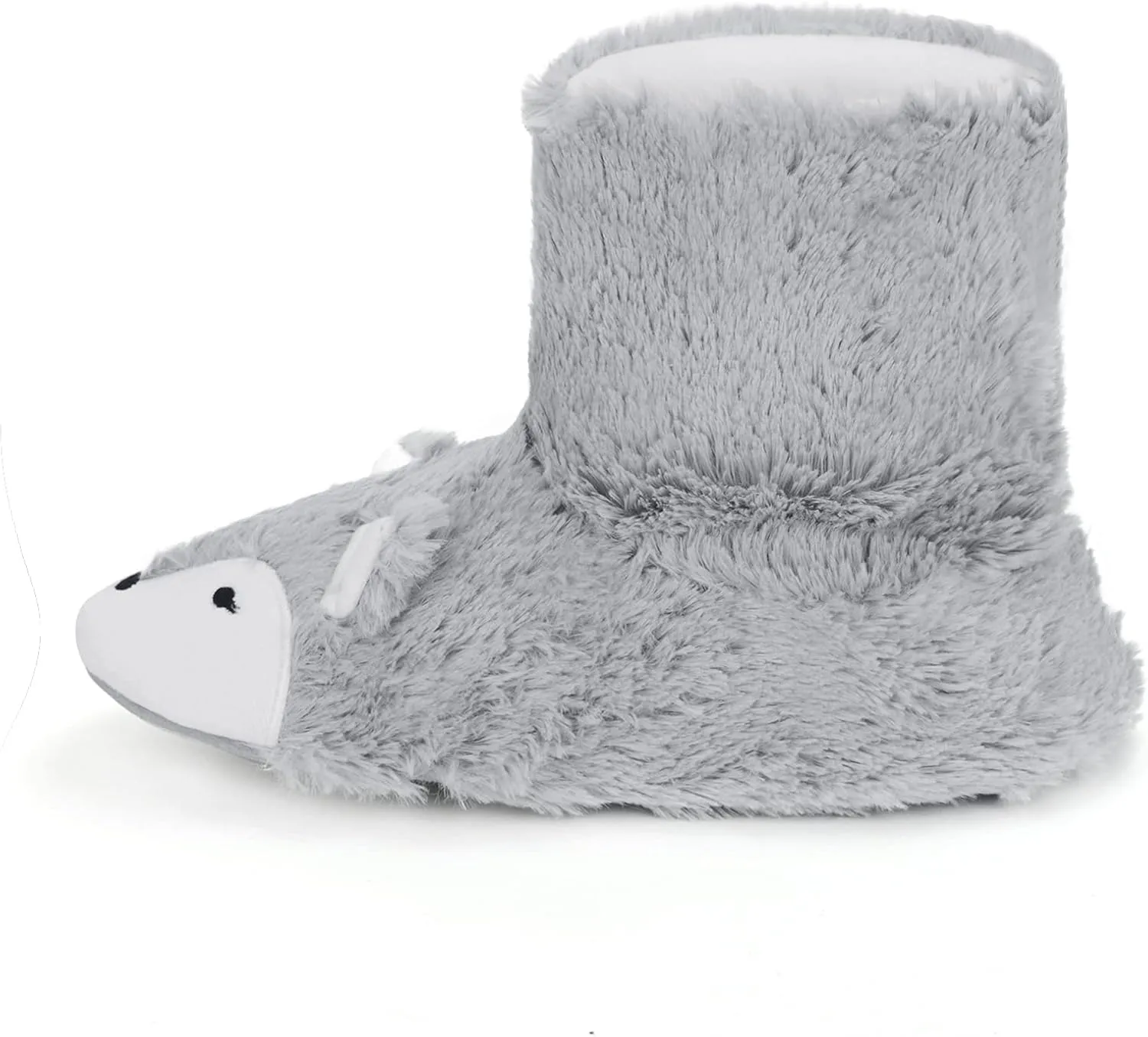 JIAHG Womens Winter Warm Booties Slippers Cute Fox Plush Fleece Boots House Shoes Ladies Girls Non-Slip Ankle Boots Soft Cozy Mules Footwear with Anti-Skid Sole