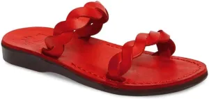 Joanna - Leather Braided Strap Sandal - Womens Sandals