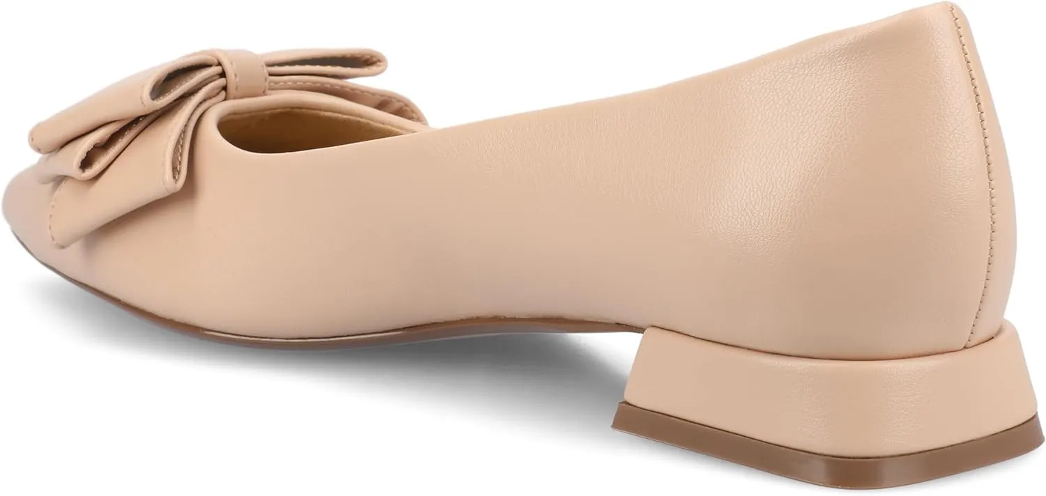 Journee Collection Womens Ophelia Bow Flat Shoes