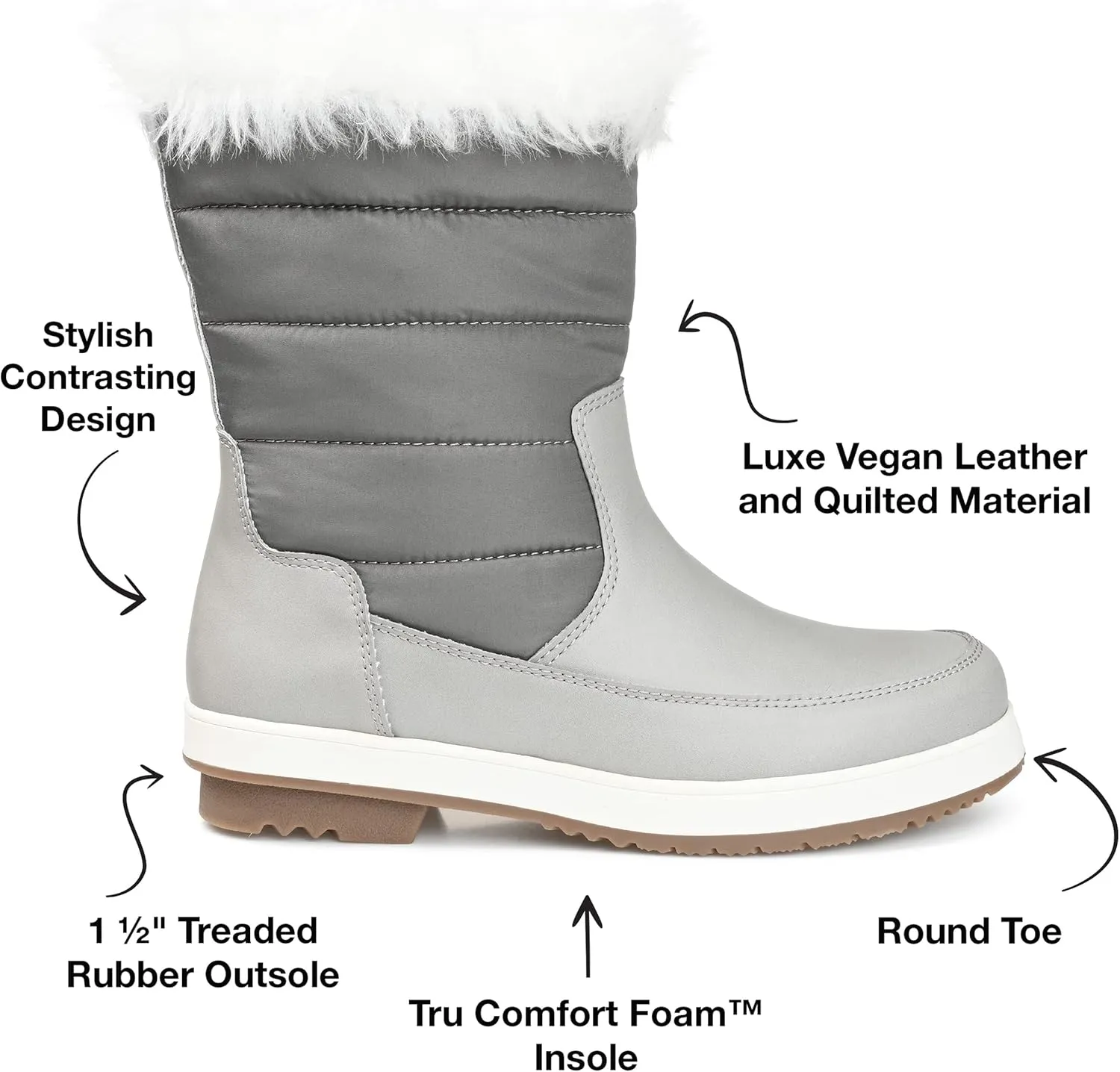 Journee Collection Women's Winter and Snow Boots