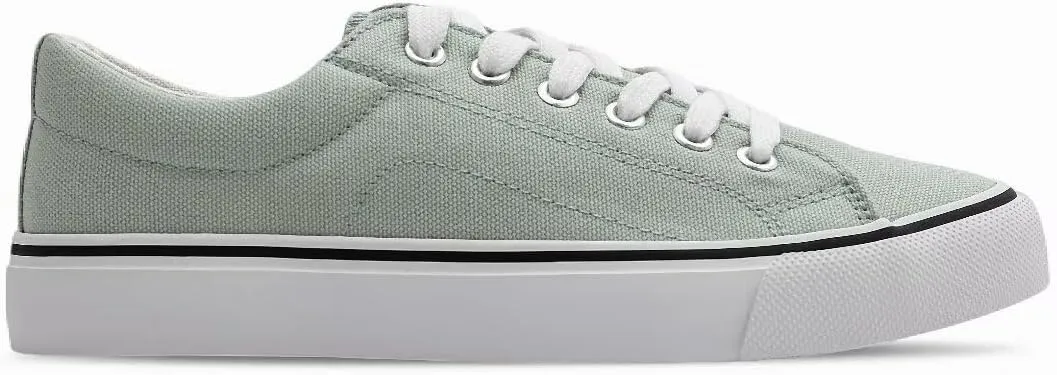 JUDIS Women's Lace Up Low Top Canvas Shoes Fashion Casual Sneakers