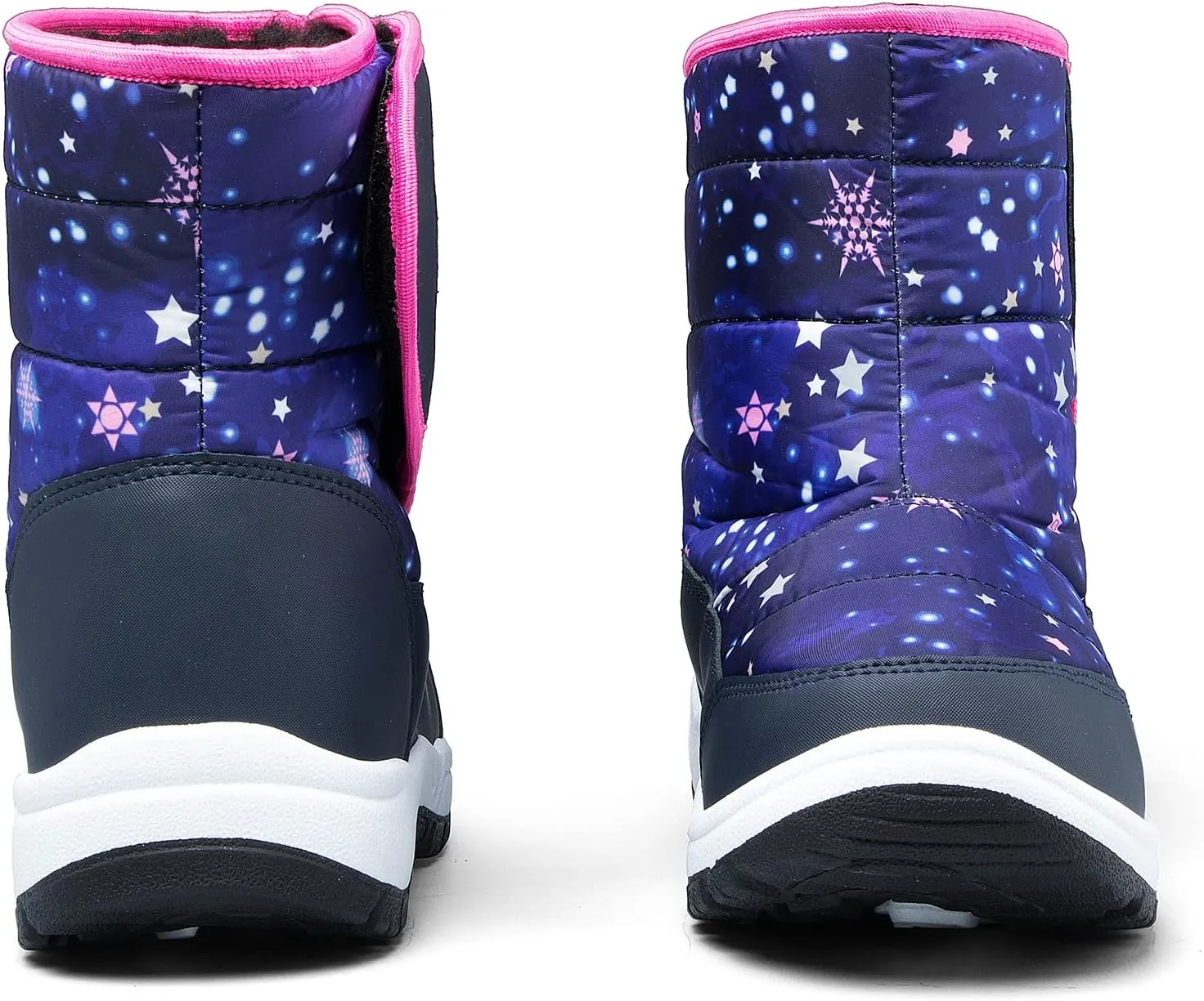 K KomForme Boys & Girls Snow Boots Warm Anti-Slip Outdoor Winter Shoes (Toddler/Little Kid/Big Kid)