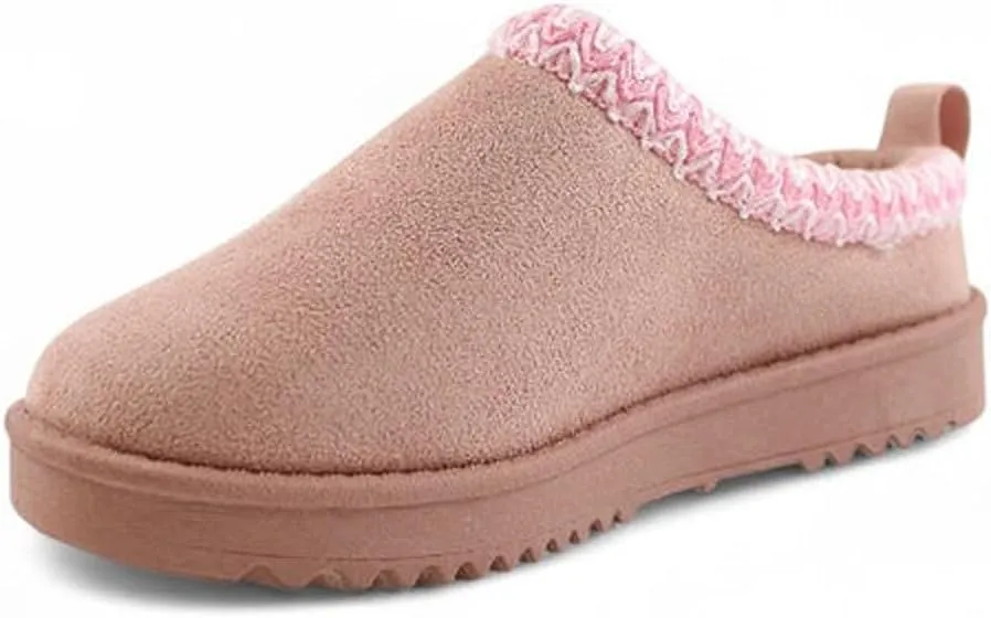 Kids & Girls Mini Low Ankle Boot Fur Lined Warm Slipper Shoes