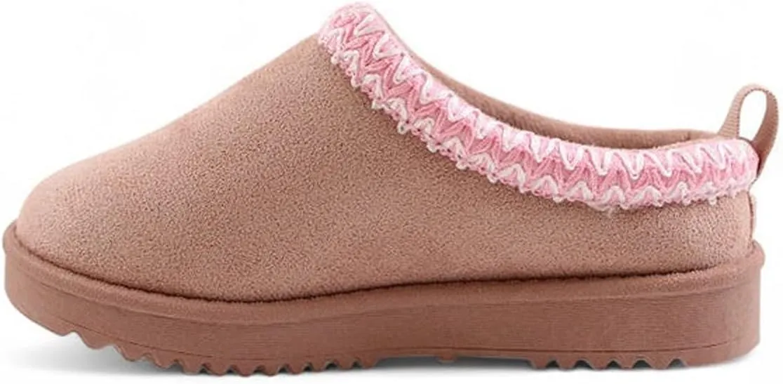 Kids & Girls Mini Low Ankle Boot Fur Lined Warm Slipper Shoes
