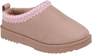 Kids & Girls Mini Low Ankle Boot Fur Lined Warm Slipper Shoes