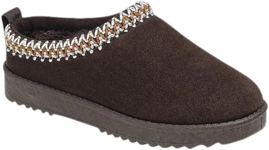 Kids & Girls Mini Low Ankle Boot Fur Lined Warm Slipper Shoes