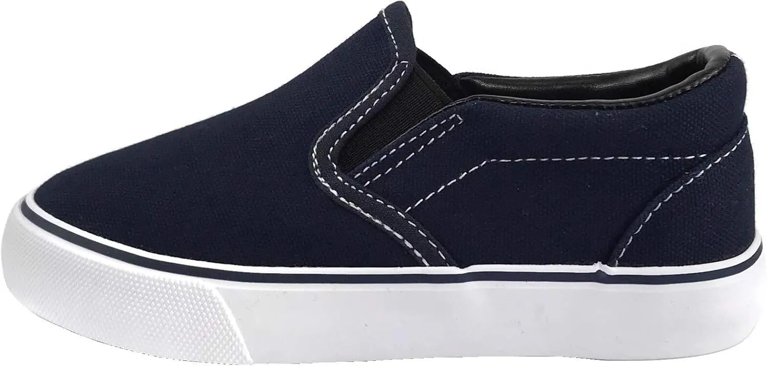 Kid's Classic Slip On Canvas Sneaker Skater Shoes