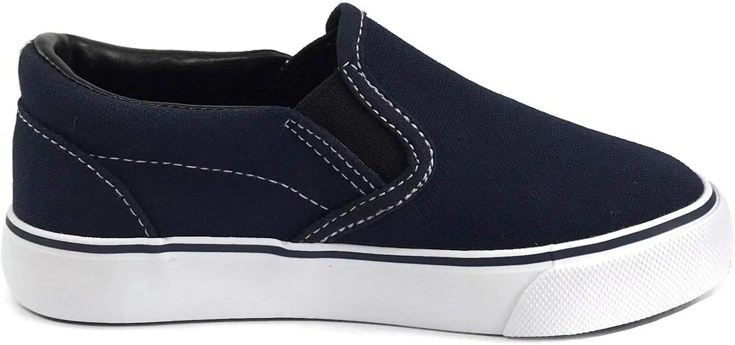 Kid's Classic Slip On Canvas Sneaker Skater Shoes