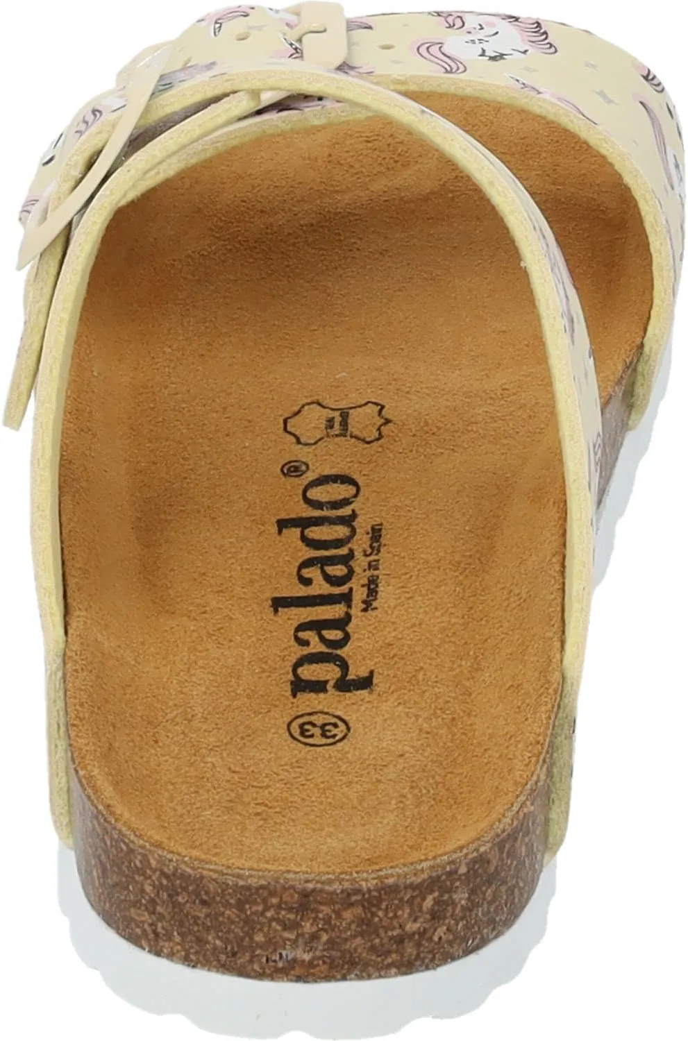 Kids Samos G Print Girl's Sandals with Adjustable Straps - Comfortable Shoes with Fine Suede Sole - Sneakers with Natural Cork Footbed