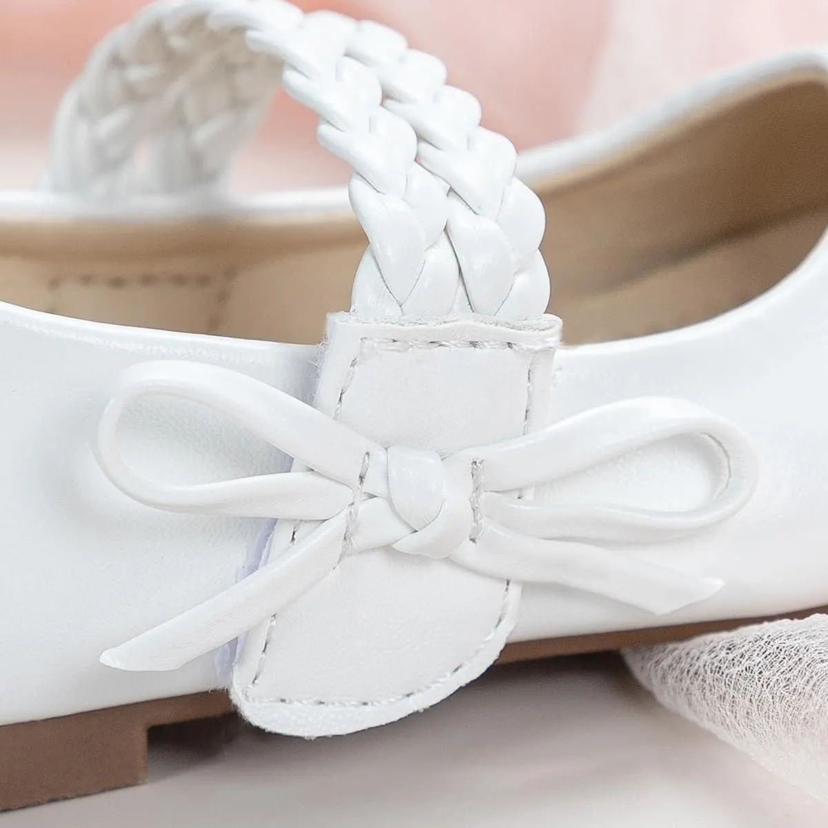KIDSUN Toddler Girls Dress Shoes Mary Jane Flats Bow Princess Ballerina Wedding Party Back to School Shoes for Kids