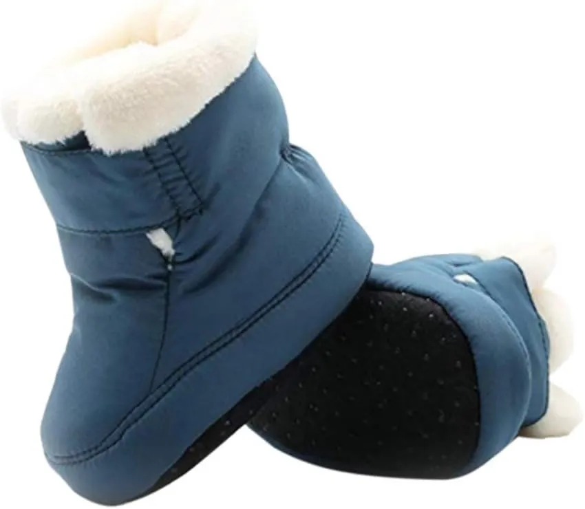 Kuner Newborn Baby Boys and Girls Waterproof Winter Warm Snow Boots Crib Shoes 6 12 Months