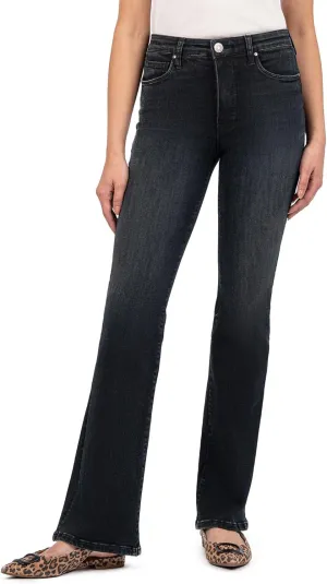 KUT from the Kloth Women's Ana High-Rise Fab Ab Flare in Symphony