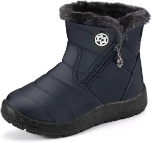 KVbabby Girls' Boys' Snow Boots Winter Boots Ankle Boots Kids Boots Warm Fur Anti-Slip