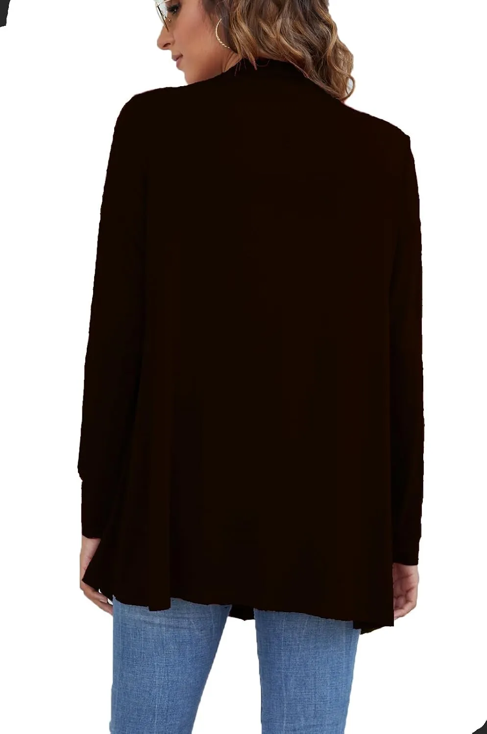 Ladlop Women's Lightweight Open Front Cardigans Long Sleeve Casual Soft Drape Fall Cardigan