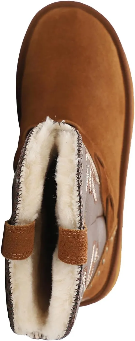 Lamo Women's Wrangler Boots for Women - NeverWet® water and Stain resistant technology - Cirrus footbed System™ - Cozy Faux fur lining 10.5" Women's Western Style boots