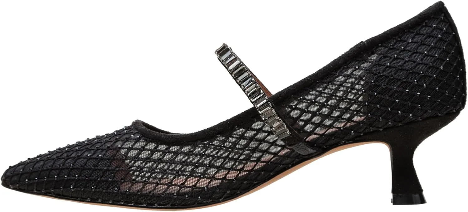Linea Paolo - Carmine - Womens Crystal Mesh Mary Jane Pumps