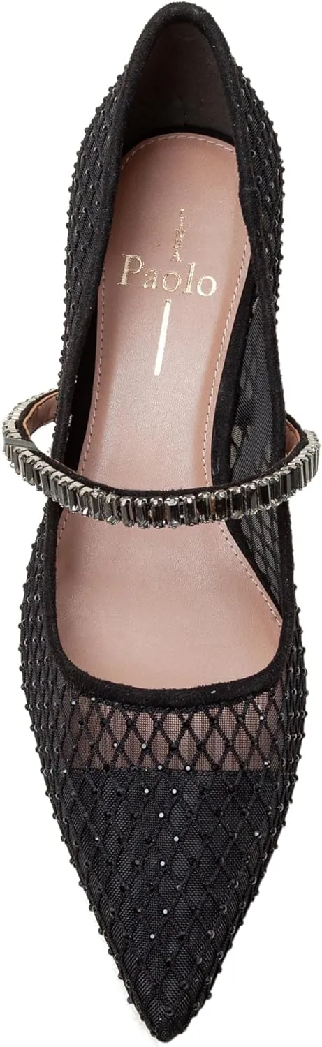 Linea Paolo - Carmine - Womens Crystal Mesh Mary Jane Pumps