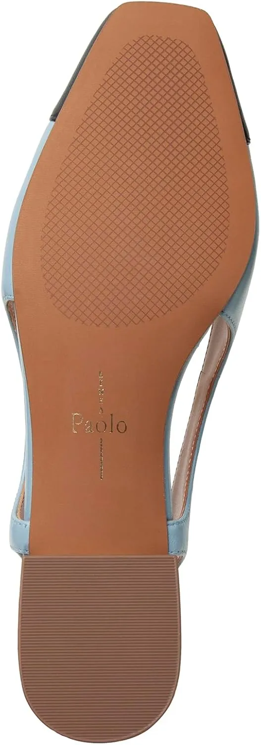Linea Paolo - Charley - Womens Cap Toe Chop Out Low Block Heel Pumps