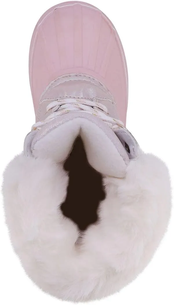 LONDON FOG Girls Bell Court Cold Weather Warm Lined Snow Boot